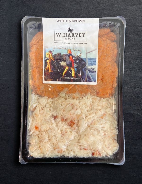 50/50 Cornish White & Brown Crab meat 250g | W Stevenson & Sons Ltd