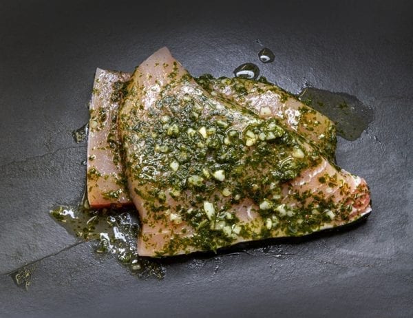 Swordfish steaks with garlic marinade x 2, 400g